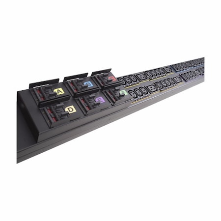Eaton PDU, Fuse Disconnect Rack Mounted, (48) C13, (12) C19, 309-460P9, 6 ft., Black EMI359-06